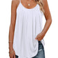 ✨Dames tanktop met spaghettibandjes en plooien (KOOP 2 GRATIS VERZENDING)