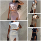 💥💥💥Elegante top en rokset met hoge split voor dames