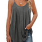 ✨Dames tanktop met spaghettibandjes en plooien (KOOP 2 GRATIS VERZENDING)