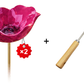 💖 Koop 2 = Krijg 1 Gratis – Handgemaakte Metalen Bloemensteker voor Tuin | Sfeervolle Decoratie voor Balkon, Terras & Tuin 🐦🌿