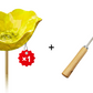 💖 Koop 2 = Krijg 1 Gratis – Handgemaakte Metalen Bloemensteker voor Tuin | Sfeervolle Decoratie voor Balkon, Terras & Tuin 🐦🌿