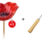 💖 Koop 2 = Krijg 1 Gratis – Handgemaakte Metalen Bloemensteker voor Tuin | Sfeervolle Decoratie voor Balkon, Terras & Tuin 🐦🌿