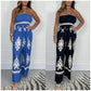 Tube Top Jarretel Jumpsuit