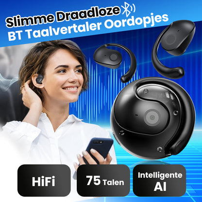 🎧Black Friday Uitverkoop:50% UIT🖤HY-T26 Pro Draadloze Bluetooth Vertaal Earbuds 3