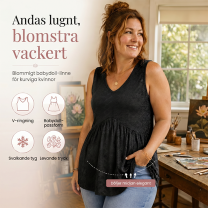⏰Hot Sale 50% korting🎁 Casual V-hals Bloemige Ruffels Mouwloze Top voor dames
