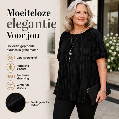 ⏳ FLASH SALE! ✨ Elastische Plooien, Blijven In Vorm | Geen Strijkijzer Nodig, Keren Terug Na Was | XL tot 5XL, Plus-size Deal | HALF PRICE 🎉