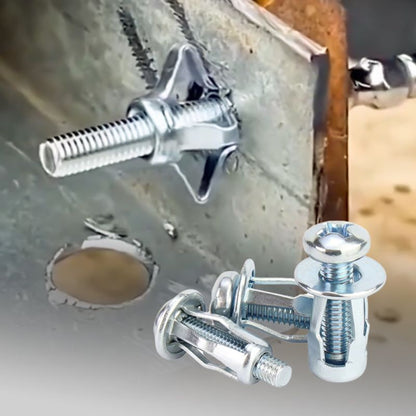 💥 Met 50% korting! 🔥 Expansieschroef bloembladmoer – M4×20mm, koolstofstaal met zinklaag, roestbestendig, stevige grip, eenvoudige installatie, geschikt voor hout/metaal/kunststof, 20/30/50/100/200 stuks 🔩