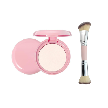 🔥Hot Sale 50% korting💥Koop 1, krijg 1 gratis💗Geperste roze poeder met kwast💗