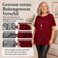 ⏳ FLASH SALE! ✨ Elastische Plooien, Blijven In Vorm | Geen Strijkijzer Nodig, Keren Terug Na Was | XL tot 5XL, Plus-size Deal | HALF PRICE 🎉