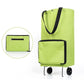 💥【LIMITED TIME 50% OFF】🔥 Opvouwbare Boodschappentas met Wieltjes | Ritssluiting Verstelbaar | Wegklapbare Wieltjes | Oxford Stof + Metalen Steun | 20 kg Draagkracht | Groen