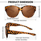 Gepolariseerde Zonnebril Over Bril | UV400 & HD Bescherming | Kattenoog Model | TR90 Montuur
