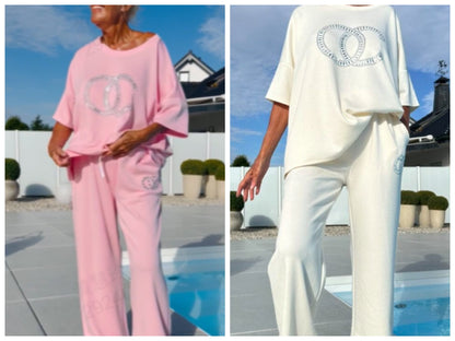 ⏳ Beperkte aanbieding! | Casual Tweedelige Dames Set – Effen Top & Losse Broek | Comfortabel & Stijlvol voor Elke Dag