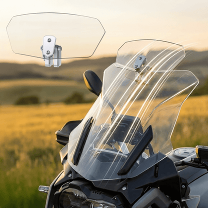 🔥【DAILY DEAL】💦 Universele Windscherm Deflector | Past op BMW/Honda/Kawasaki/Yamaha etc. | Eenvoudige Montage | HALF PRICE TODAY 🚀