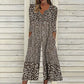 💥Laatste dag speciale aanbieding 50% KORTING💃Bedrukte V-hals jumpsuit met zijzakken