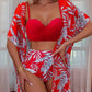 💛Zomeruitverkoop - 50% korting💛Dromerige badmode met bandjes en omslagdoek
