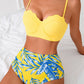💛Zomeruitverkoop - 50% korting💛Dromerige badmode met bandjes en omslagdoek