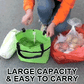 💥【LIMITED TIME 50% OFF】🔥 Opvouwbare Boodschappentas met Wieltjes | Ritssluiting Verstelbaar | Wegklapbare Wieltjes | Oxford Stof + Metalen Steun | 20 kg Draagkracht | Groen