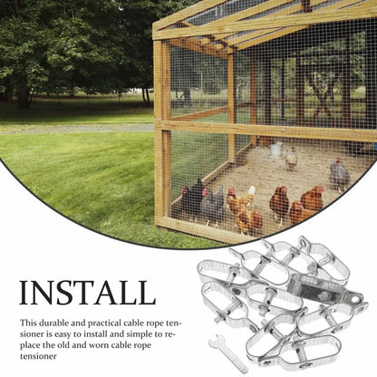 🔧💪 Duurzaam Metaal Draadspanner Tool – Snel Hekdraad Spanen, Stabiel Stevig & Breed Toepasbaar voor Draadomheiningen!