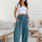 💥Speciale prijs deze week £ 18,99🎁☀️Dames linnen wijde broek met zakken
