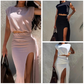 💥💥💥Elegante top en rokset met hoge split voor dames