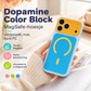 💥【LIMITED TIME 50% OFF】🔥 iPhone 17 Pro Max Dopamine Color Block MagSafe Hoesje | Ultraslank Mat Hard PC | Vingerafdrukvrij & Valbescherming | Trendy Kleuren