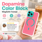 💥【LIMITED TIME 50% OFF】🔥 iPhone 17 Pro Max Dopamine Color Block MagSafe Hoesje | Ultraslank Mat Hard PC | Vingerafdrukvrij & Valbescherming | Trendy Kleuren
