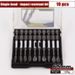 65mm Single Head Hexagon Shank Screwdriver Bits - 10 PCS Set