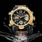 Multifunctioneel 3ATM waterdicht quartz sporthorloge voor heren met dubbel display