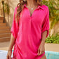 🔥2025 NEW SALES - 50% OFF🔥Summer Sexy Drawstring Solid Color V-Neck Top for Women