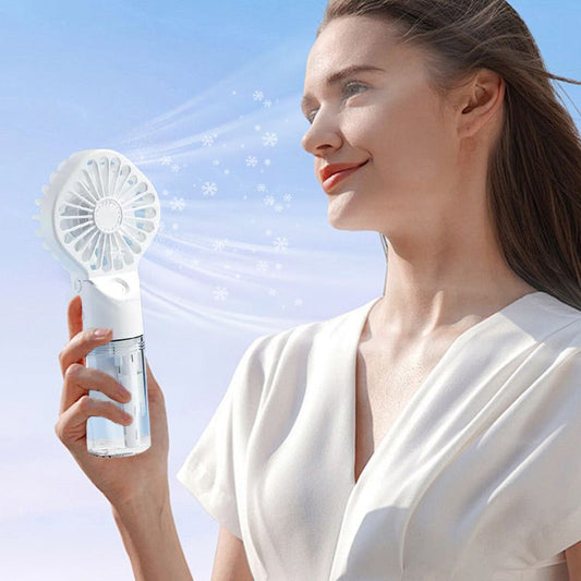 🔥Zomeruitverkoop 50% KORTING🔥Draagbare handbediende luchtbevochtigerventilator