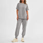 Casual Loose Fit Tweedelig T-shirt & Broek Trainingspak Set Dames