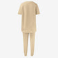 Casual Loose Fit Tweedelig T-shirt & Broek Trainingspak Set Dames