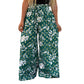 🍃Dames Bedrukte Wijde Broek