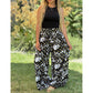 🍃Dames Bedrukte Wijde Broek