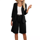💕Elegante linnen shorts en blazerset voor dames