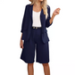 💕Elegante linnen shorts en blazerset voor dames