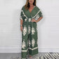 Jumpsuit met wijde pijpen en V-hals voor dames