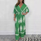 Jumpsuit met wijde pijpen en V-hals voor dames