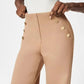 💥Uitverkoop 49% korting💕Broek met brede pijpen met buikcontrole en knoop