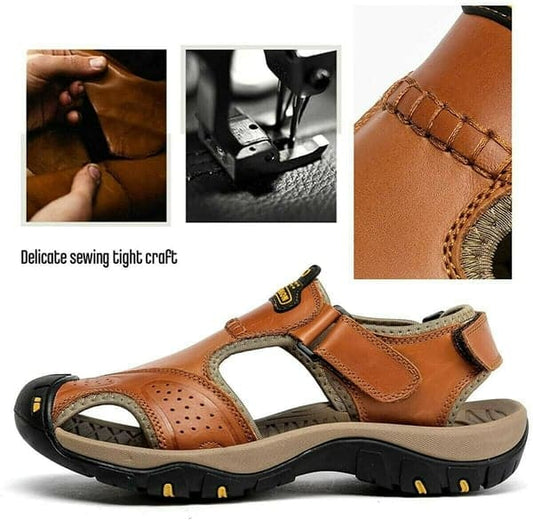 Leren wandelsandalen voor mannen