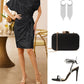 💃Last Day Sales - 50% OFF🎉Women's One Shoulder Sequin Sparkling Party Club Dress✨