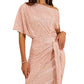 💃Last Day Sales - 50% OFF🎉Women's One Shoulder Sequin Sparkling Party Club Dress✨