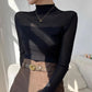 Dames Mock-Neck Mesh Top