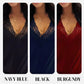 Top met lange mouwen, V-hals en kanten details