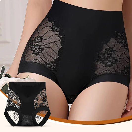 🔥2025 Hot Sale🔥Naadloze hoge taille kanten slipjes voor vrouwen
