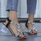 🎁Hot Sale 50% Off⏳Fashion Elastic Women's Sandals with Rhinestones