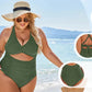 🔥HOT SALE 49% KORTING🔥Dames Push-up Buik Controle Badpakken V-hals Cutout Badpakken
