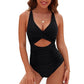 🔥HOT SALE 49% KORTING🔥Dames Push-up Buik Controle Badpakken V-hals Cutout Badpakken