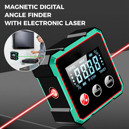 Magnetische digitale hoekzoeker met elektronische laser