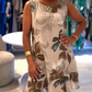 Women's Fashion Sleeveless Printed Dress